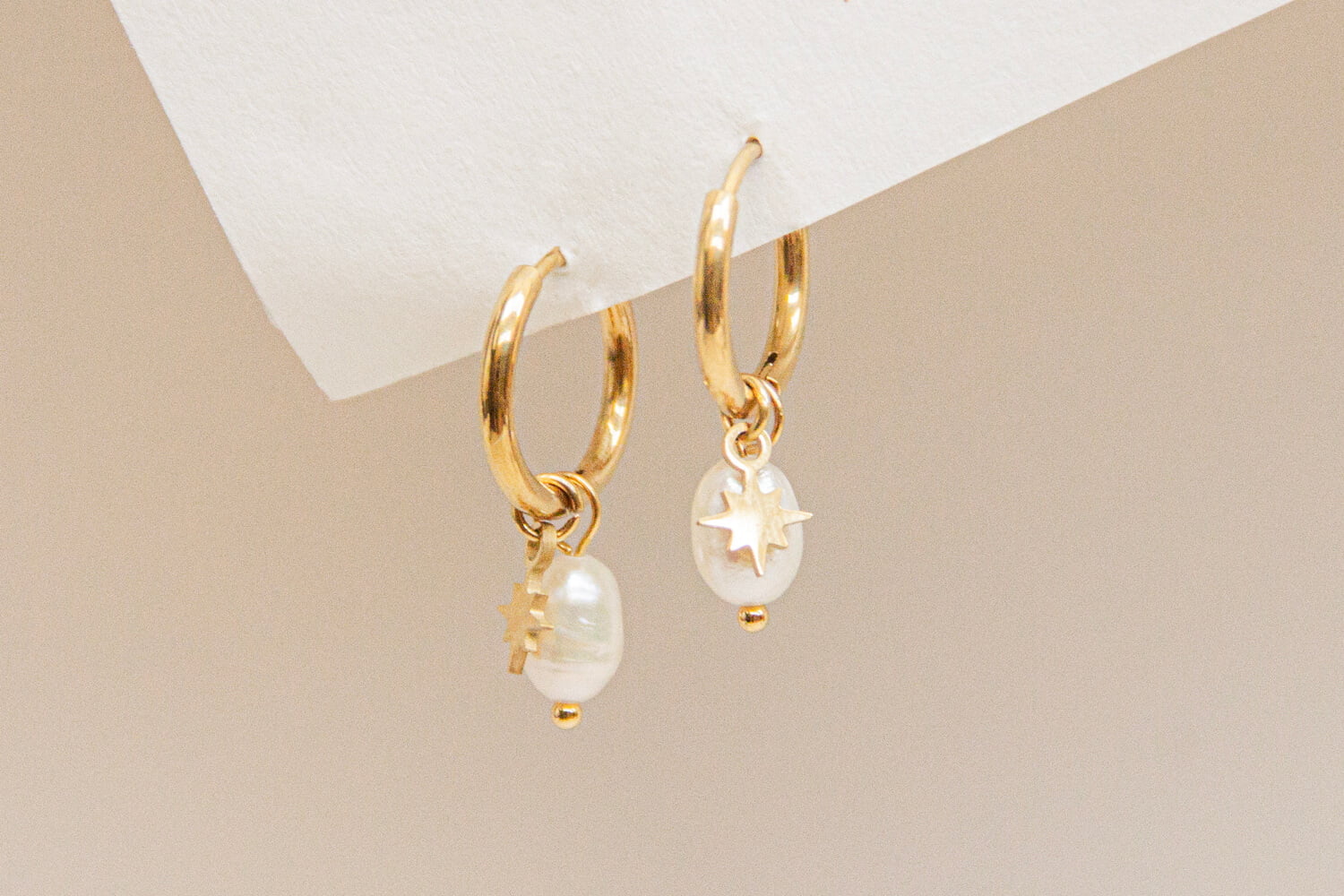 boucles acier inoxydable Or motifs coeurs