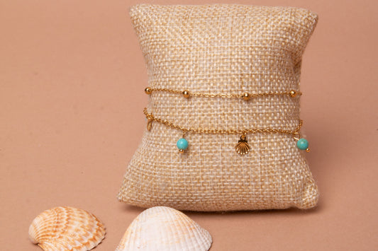 Chaine de cheville Coquillage